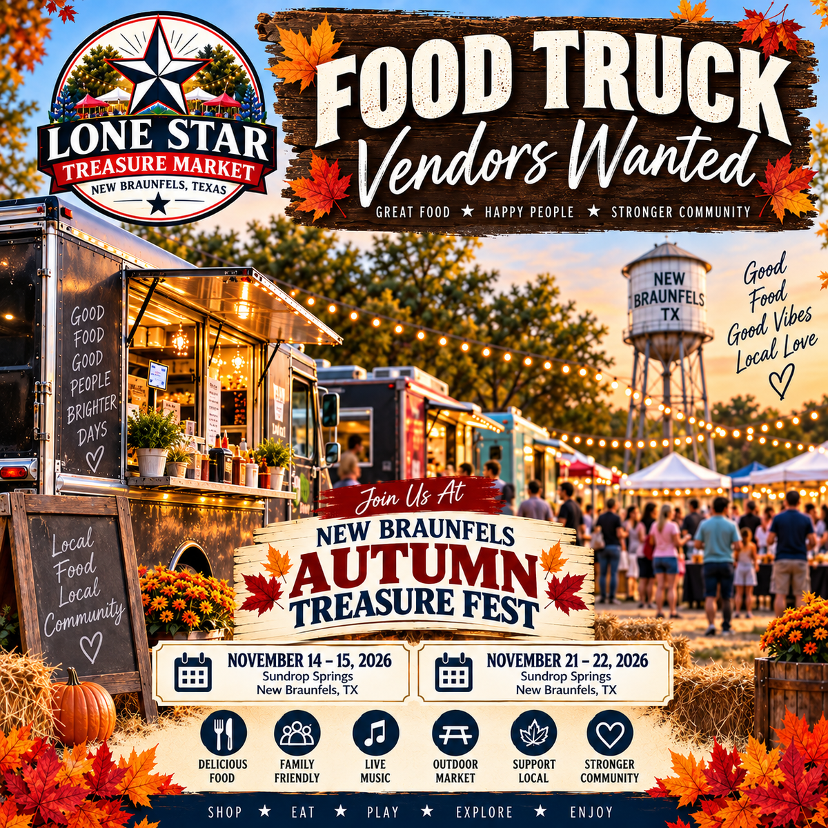 Food truck vendors wanted for Autumn Treasure Fest, November 14–15 and 21–22, 2026